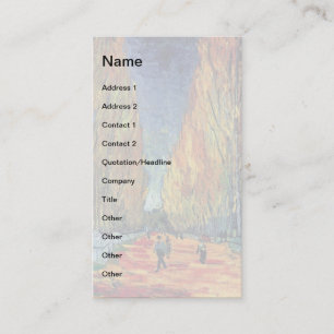 Carte De Visite Vincent Van Gogh - Les Alyscamps