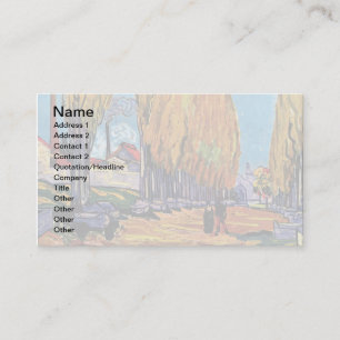 Carte De Visite Vincent Van Gogh - Les Alyscamps Paysage d'automne