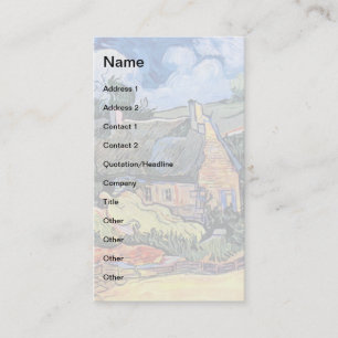 Carte De Visite Vincent Van Gogh - Les Chalets De Chalet À Cordevi