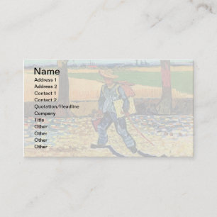 Carte De Visite Vincent Van Gogh - Peintre En Chemin De Travail