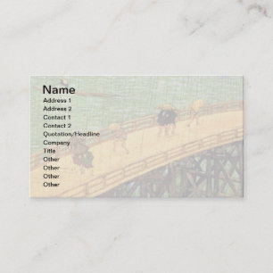 Carte De Visite Vincent Van Gogh - Pont Dans La Pluie Art Japonais