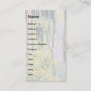 Carte De Visite Vincent Van Gogh - Sous-bois avec deux personnages