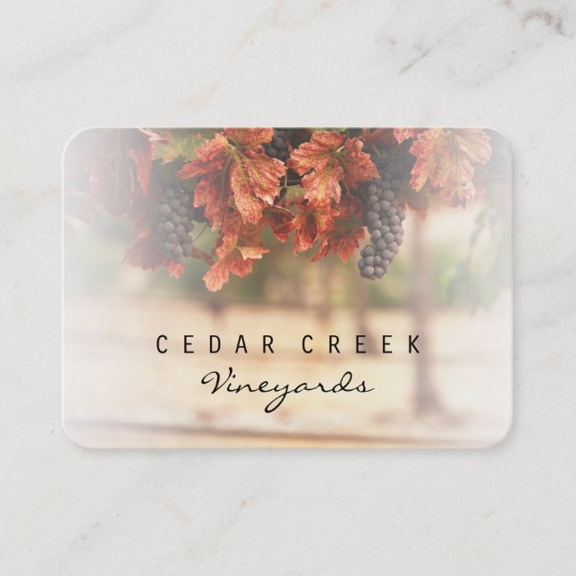 Carte De Visite Vineyard (Devant)