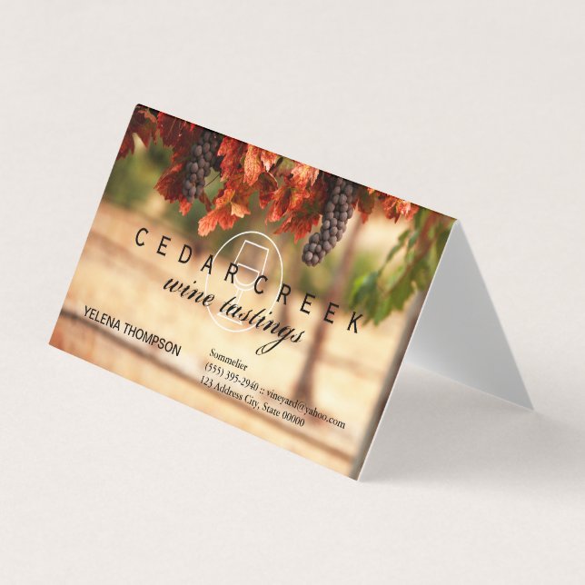 Carte De Visite Vineyard (Devant)