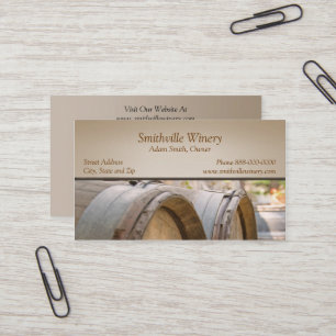 Carte de visite vinicole Barrels