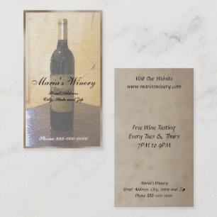 Carte de visite vinicole Wine Bar