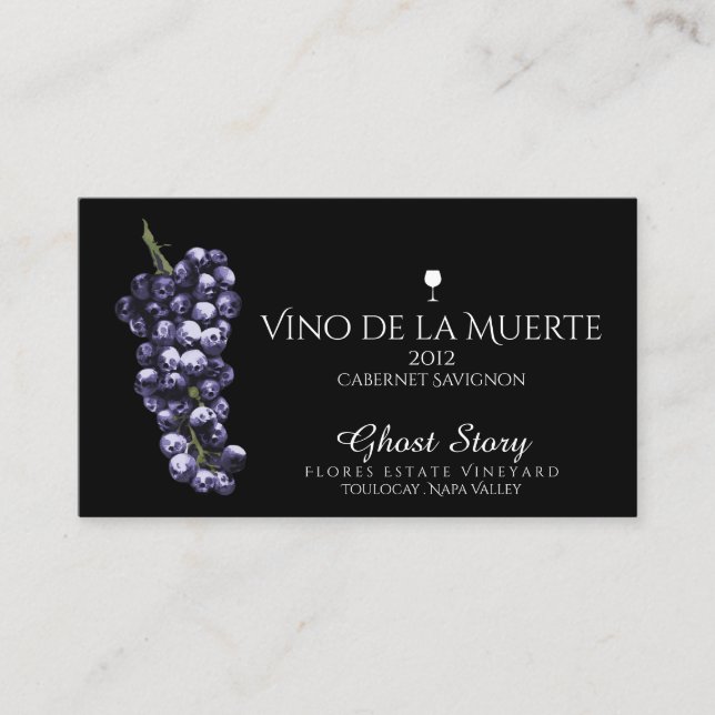 Carte De Visite vino de la muerte (Devant)