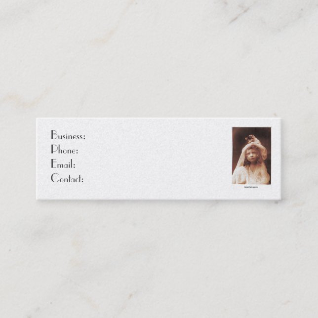 Carte de visite vintage (Devant)
