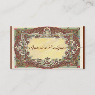 Carte De Visite Vintage, Art Déco, Victorien,