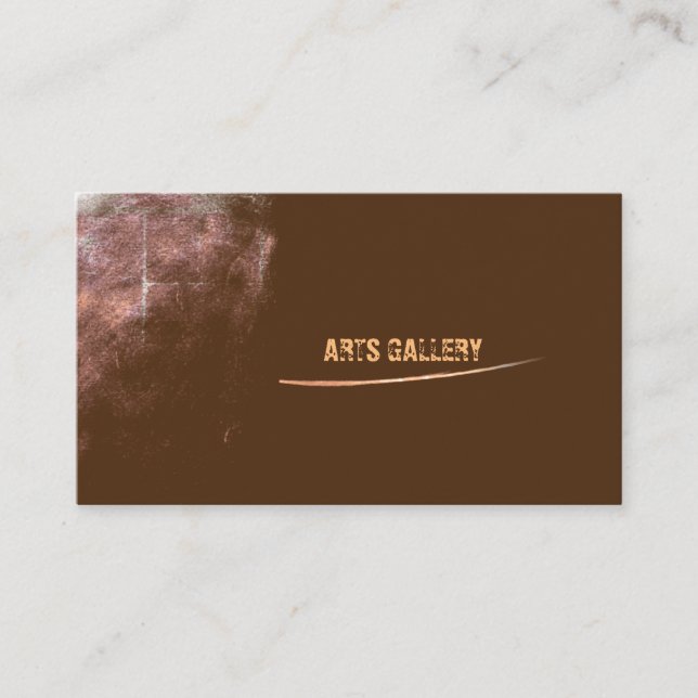 Carte De Visite Vintage Brown Grunge (Devant)
