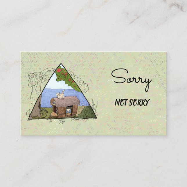 Carte De Visite Vintage camping (Devant)
