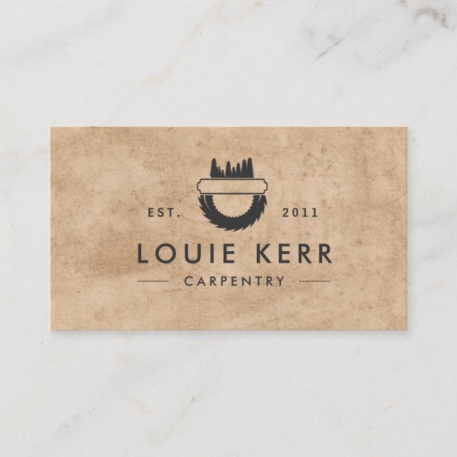 Carte de visite vintage Carpenter Carpenter (Devant)