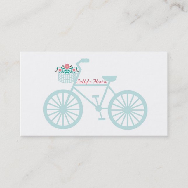 Carte de visite vintage de bicyclette (Devant)