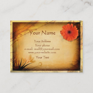 Carte de visite vintage de boutique