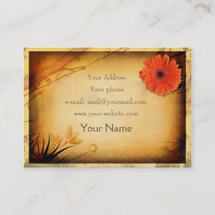 Carte de visite vintage de boutique