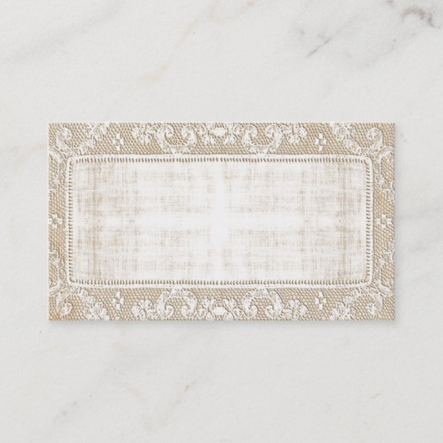 Carte de visite vintage de dentelle (Devant)
