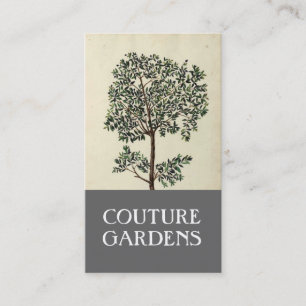 Carte de visite vintage de jardinier d'olivier