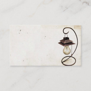 Carte de visite vintage de lampe de Steampunk