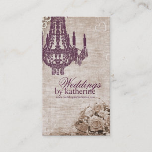 Carte de visite vintage de lustre