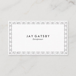 Carte de visite vintage Design Art Déco