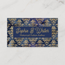 Vintage Gold Damask Historique Fiction Auteur