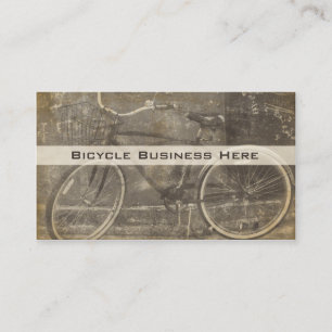 Carte de visite vintage Grungy Bicycle