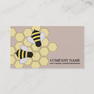 Carte De Visite Vintage Honeypeb Bee Bee Keeper Honey Apairist Bus