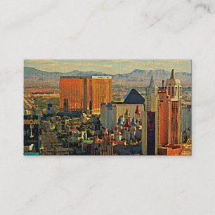 Carte De Visite Vintage Las Vegas Skyline