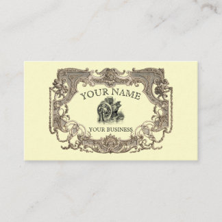 Carte De Visite Vintage Ornate Victorian Era Modèle Steampunk