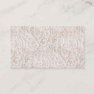 Carte De Visite Vintage pâlissez - la dentelle rose