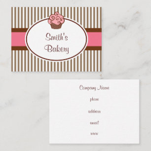 Carte de visite vintage Pink Cupcake
