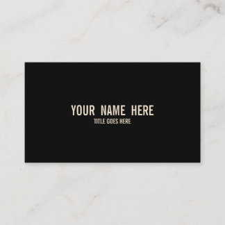 Carte de visite vintage simple de couleur
