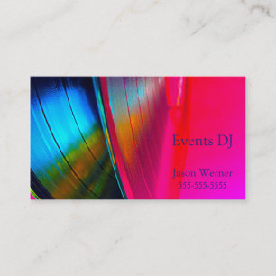 Carte De Visite Vinyl Records magenta