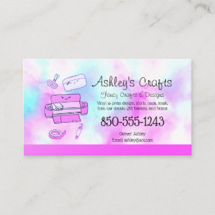 Carte De Visite Vinyle Arc-en-ciel Silhouette Aquarelle B