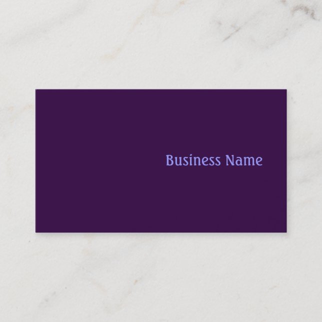Carte De Visite Violet (Devant)