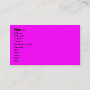 Carte De Visite Violet rose clair