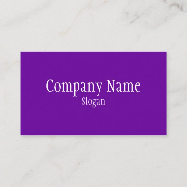 Carte De Visite Violet solide violet violet (Devant)