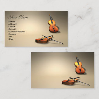 Carte De Visite violon