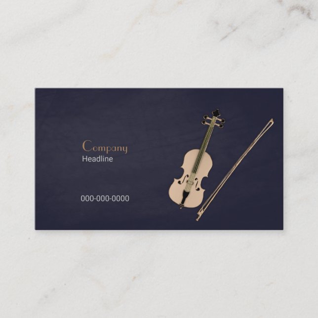 Carte De Visite Violon (Devant)