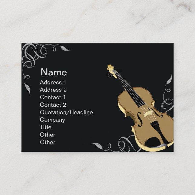 Carte De Visite Violon - Chubby (Devant)