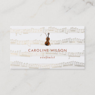 Carte De Visite violoniste