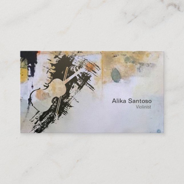 Carte de visite violoniste (Devant)