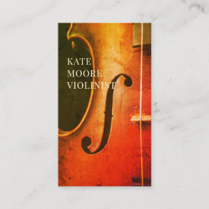 Carte de visite violoniste