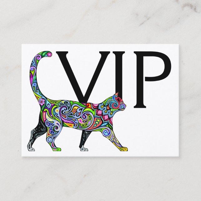 Carte De Visite VIP - Animal de compagnie très important - SRF (Devant)