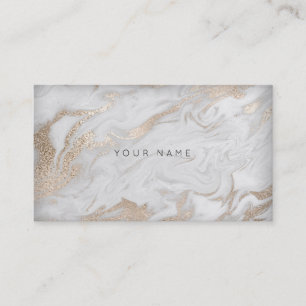 Carte De Visite Vip en marbre gris doré blanc prême