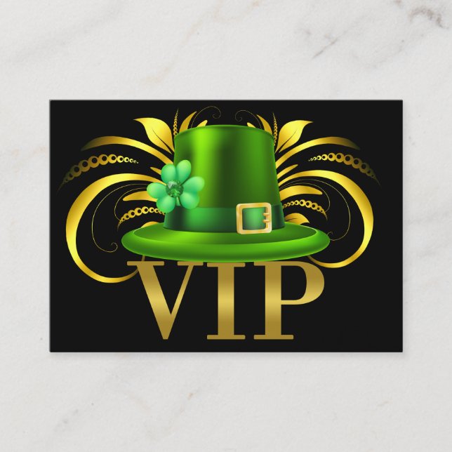 Carte de visite VIP irlandais / Pass / Invitation (Devant)