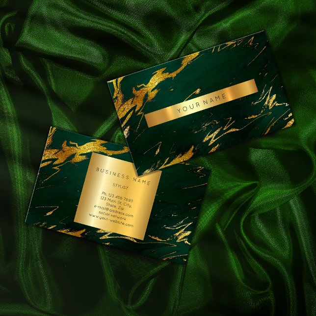 Carte de visite Vip Marble Vert Proep (Créateur téléchargé)