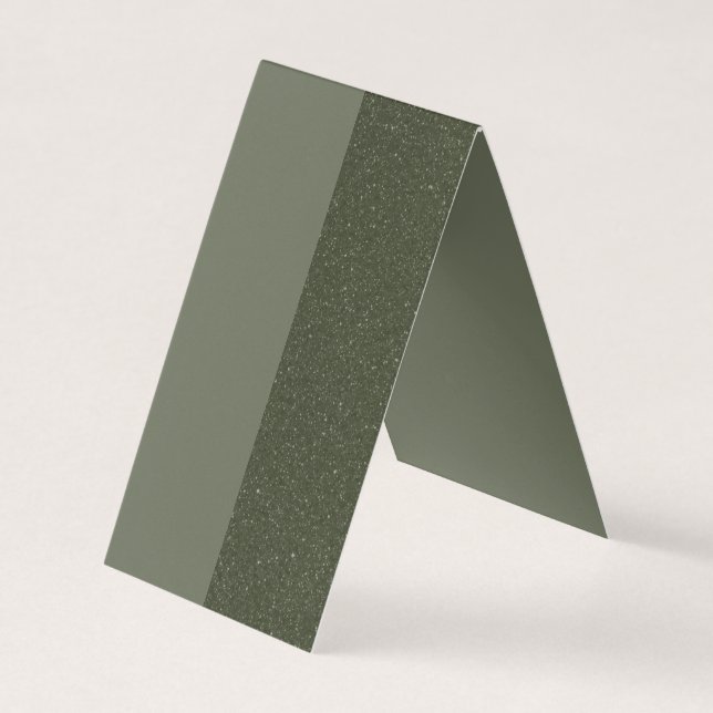 Carte De Visite Vis-bouchon vert Moss à deux tons - personnalisabl (Devant)