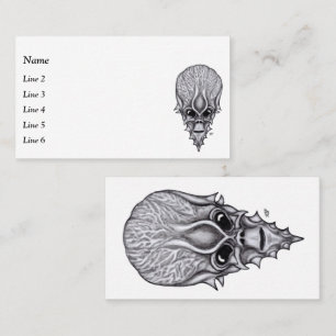 Carte De Visite Visage Alien, Reconstruction faciale du crâne afri