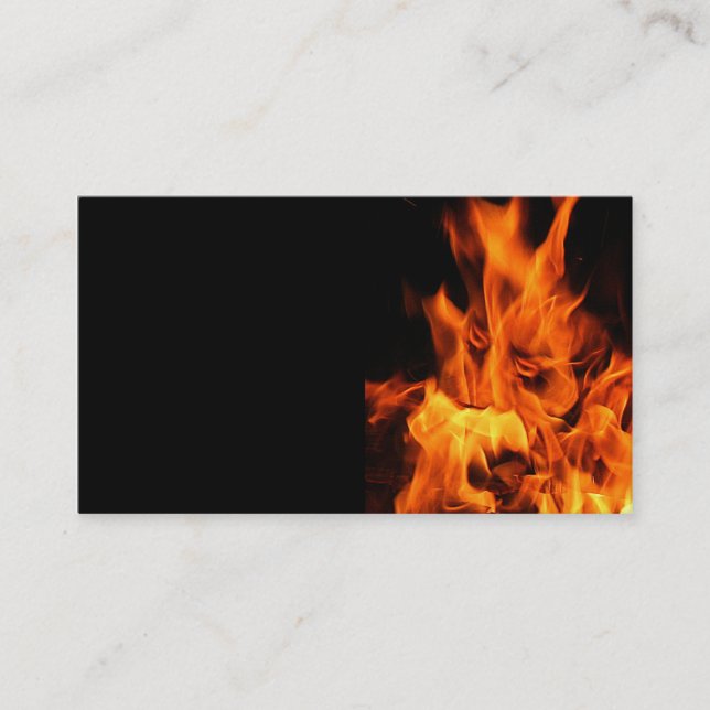 Carte De Visite Visage dans les flammes (Devant)